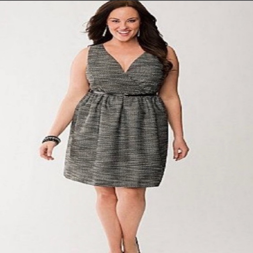 Lane Bryant plus size tweed dress, size 22